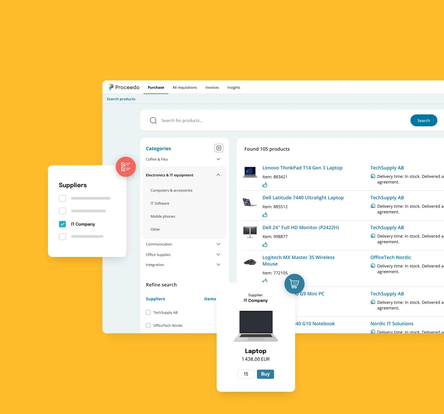 Proceedo procurement system